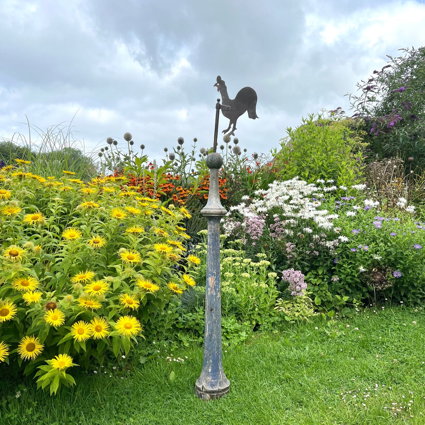 English Folk Art Cockerel Weathervane c.1880