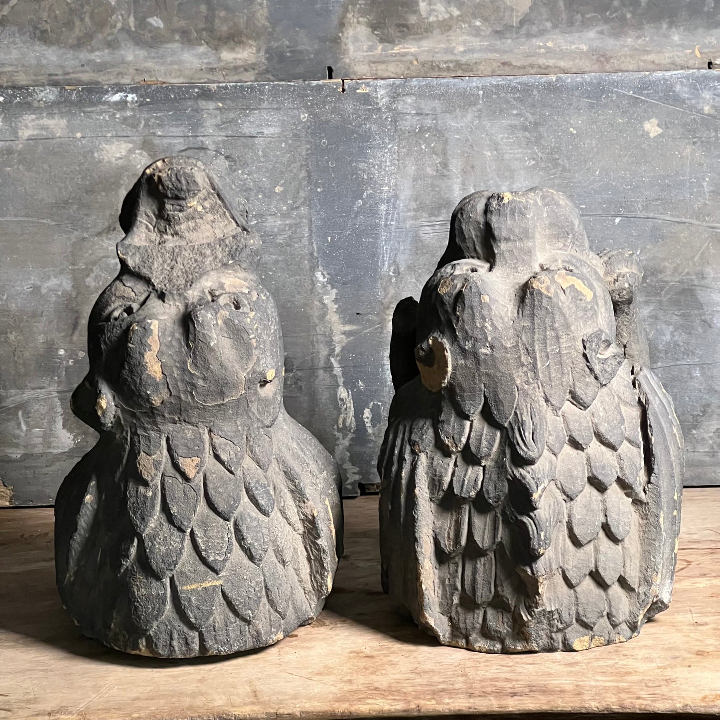 Large Pair of Gothic Revival Gargoyles