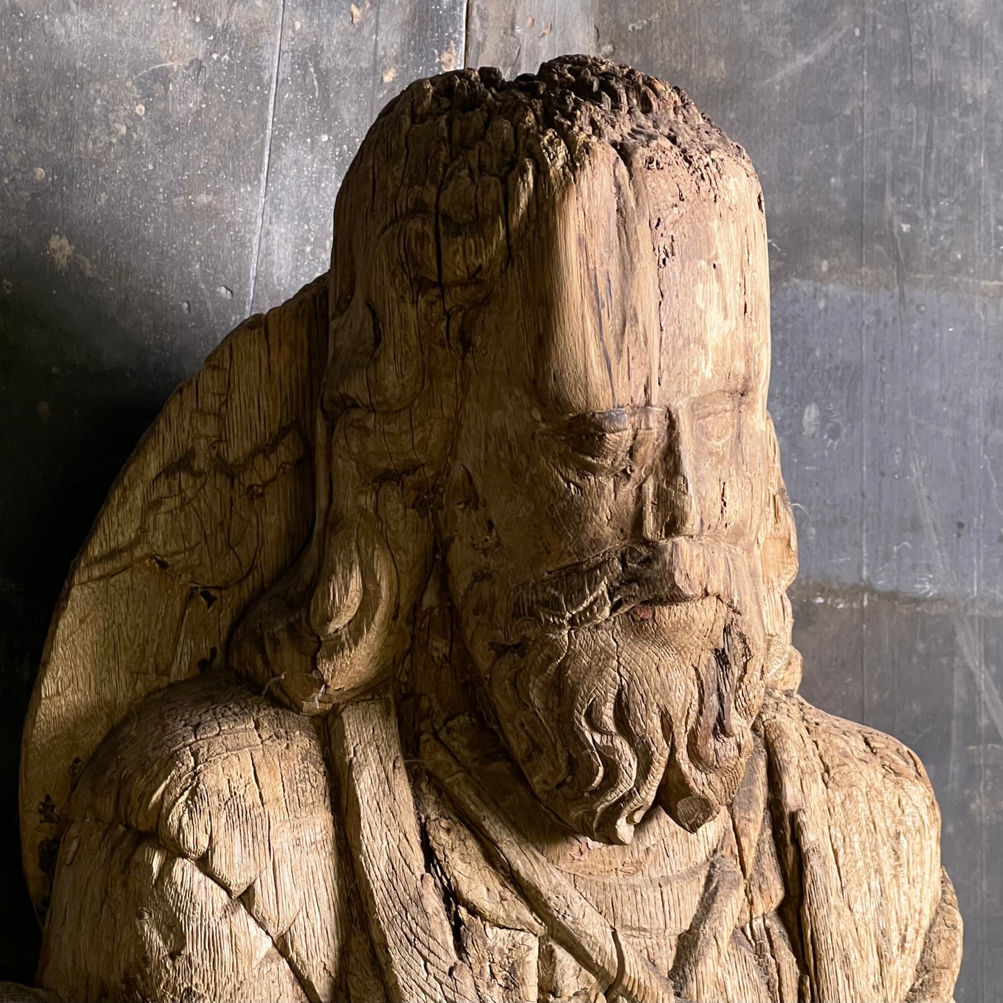 Carved Oak Figure of Saint James the Greater c.1470-1520
