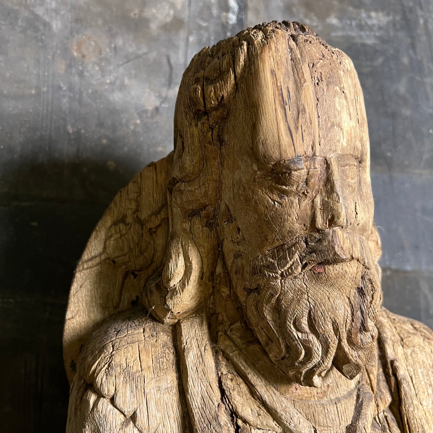 Carved Oak Figure of Saint James the Greater c.1470-1520