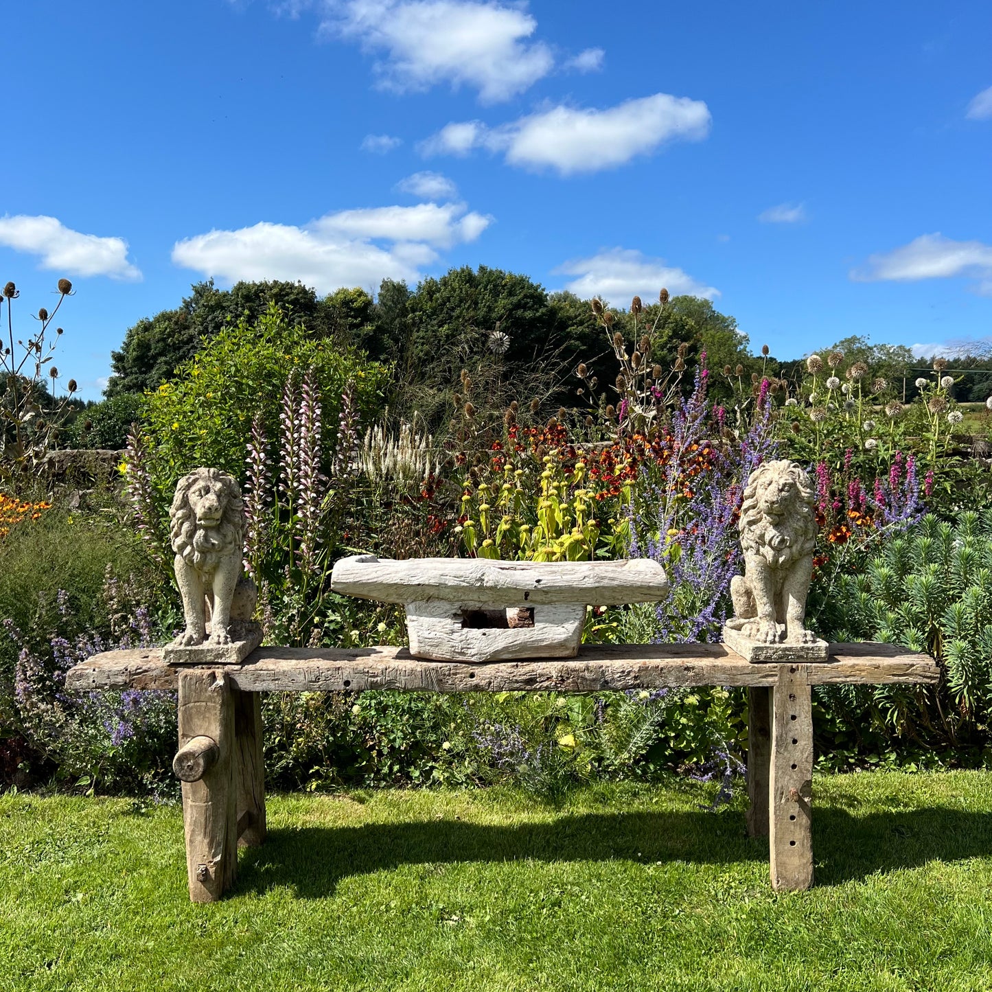 Primitive French Workbench Console c.1880