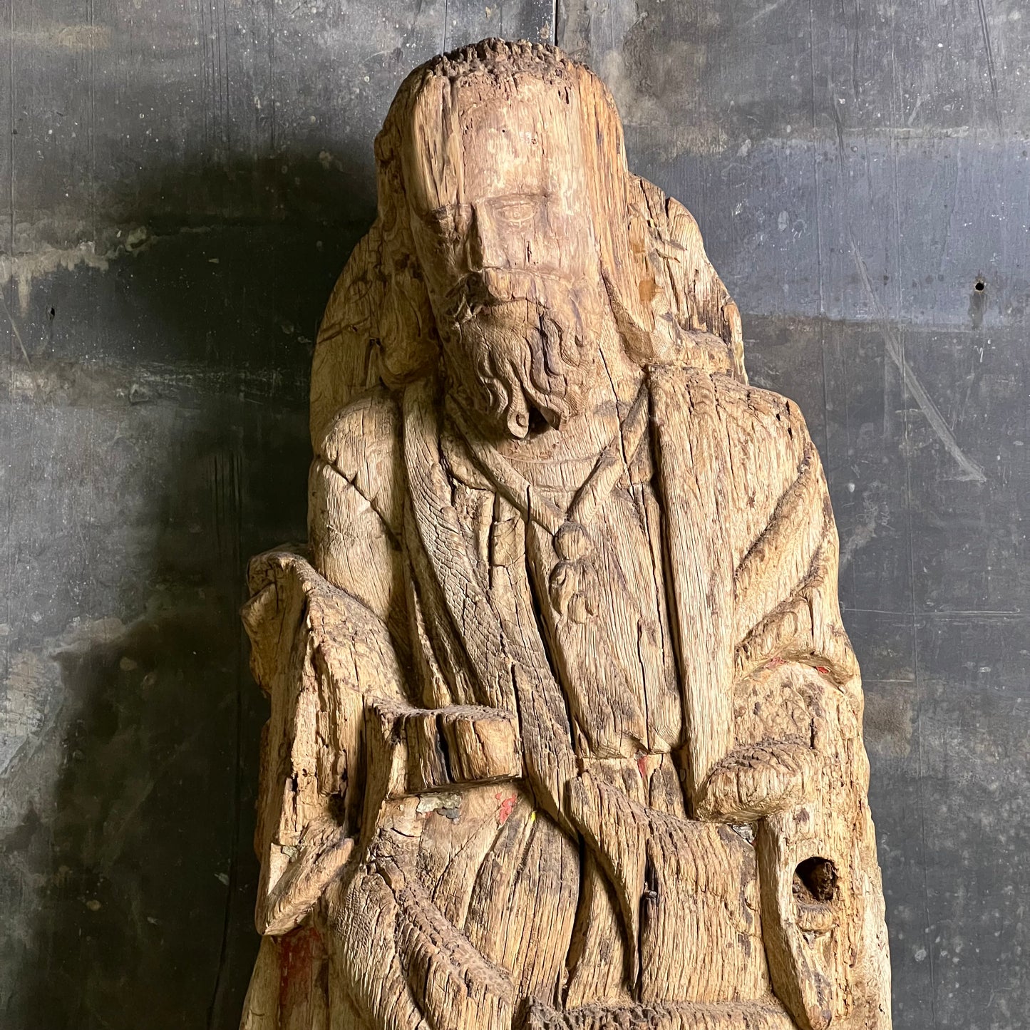 Carved Oak Figure of Saint James the Greater c.1470-1520