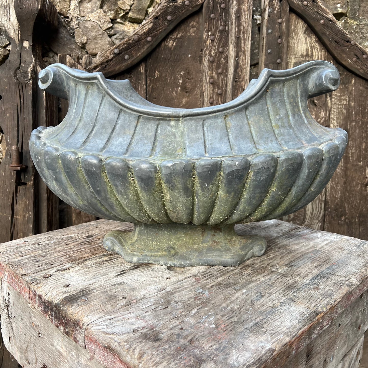 19th C. Neoclassical Lead Planter