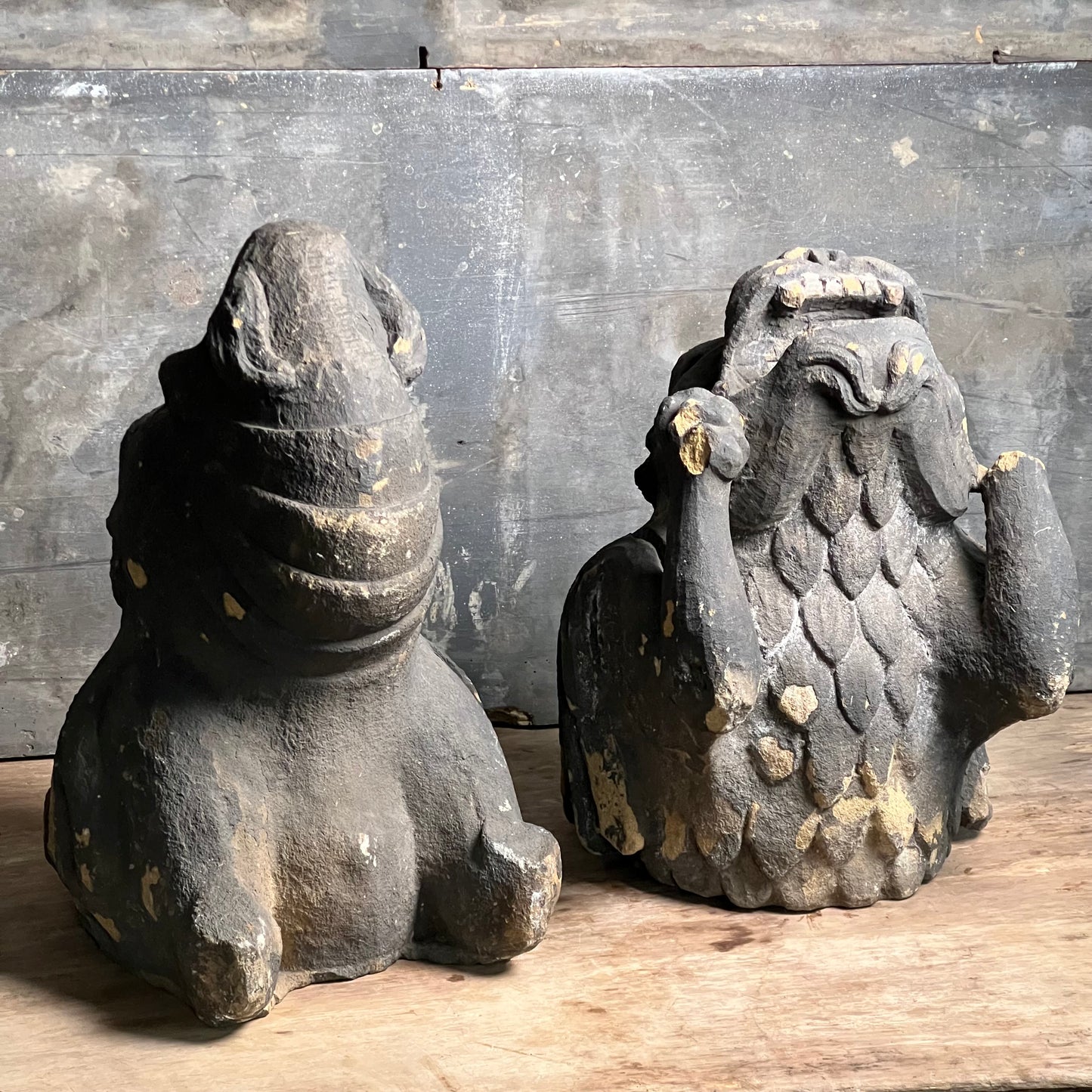 Large Pair of Gothic Revival Gargoyles