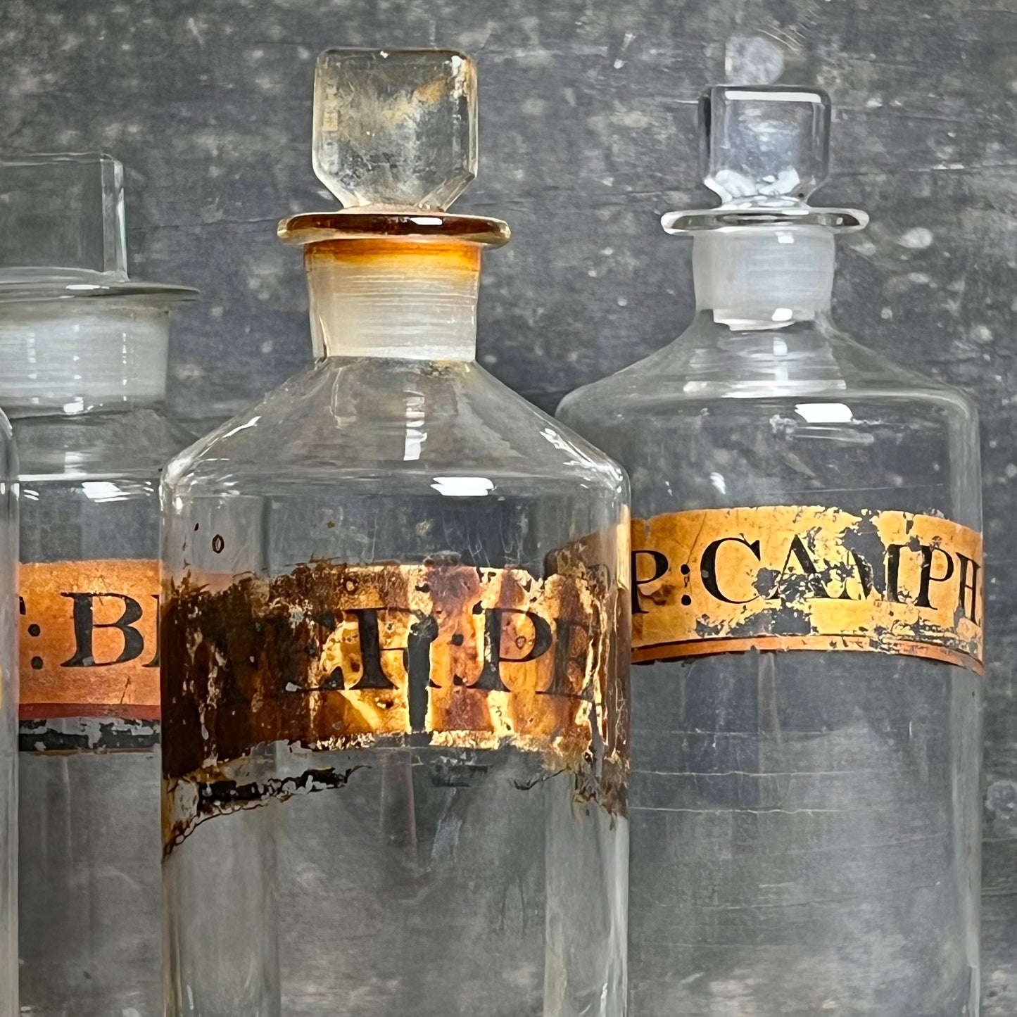 Collection of Nine Apothecary Bottles c.1840-1860