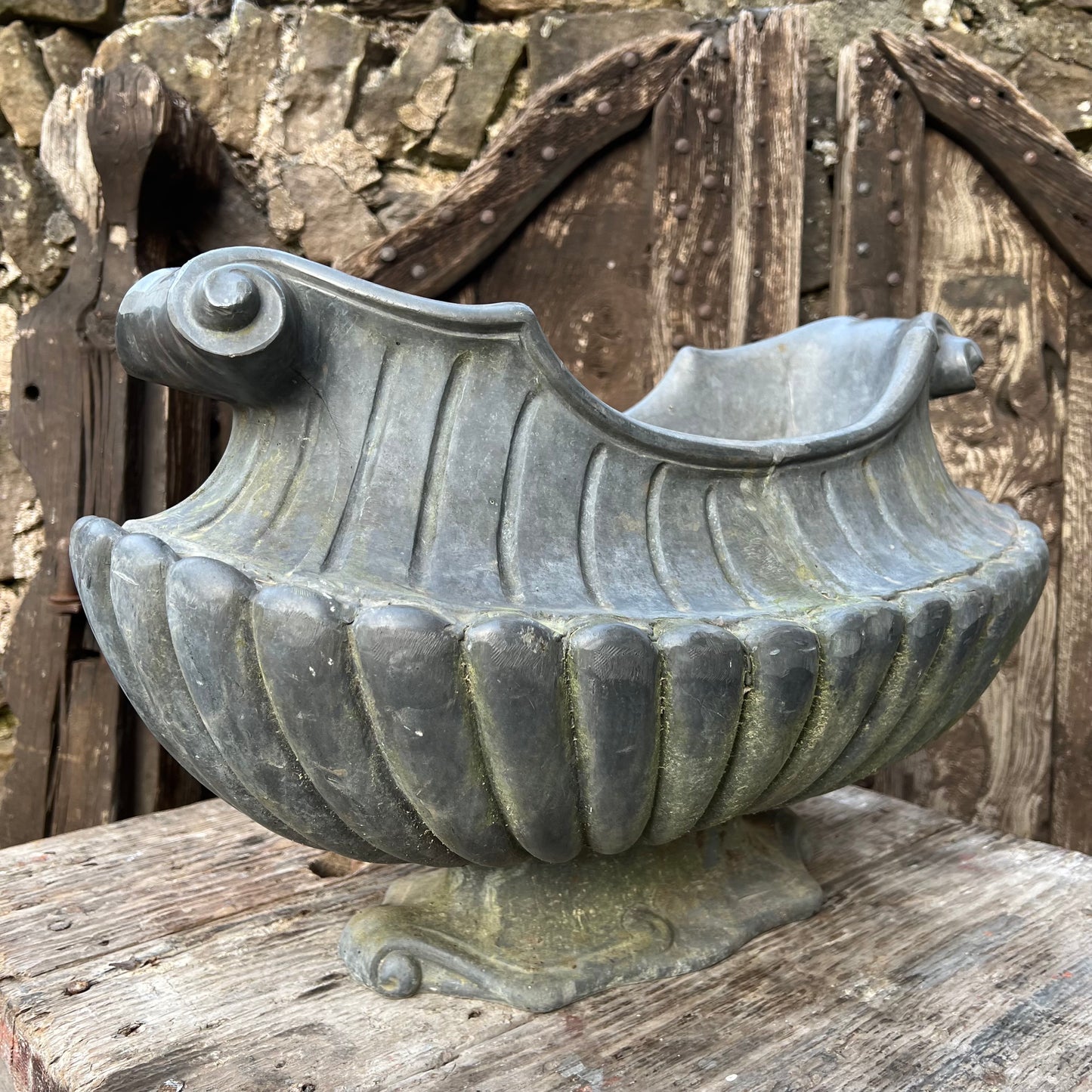 19th C. Neoclassical Lead Planter