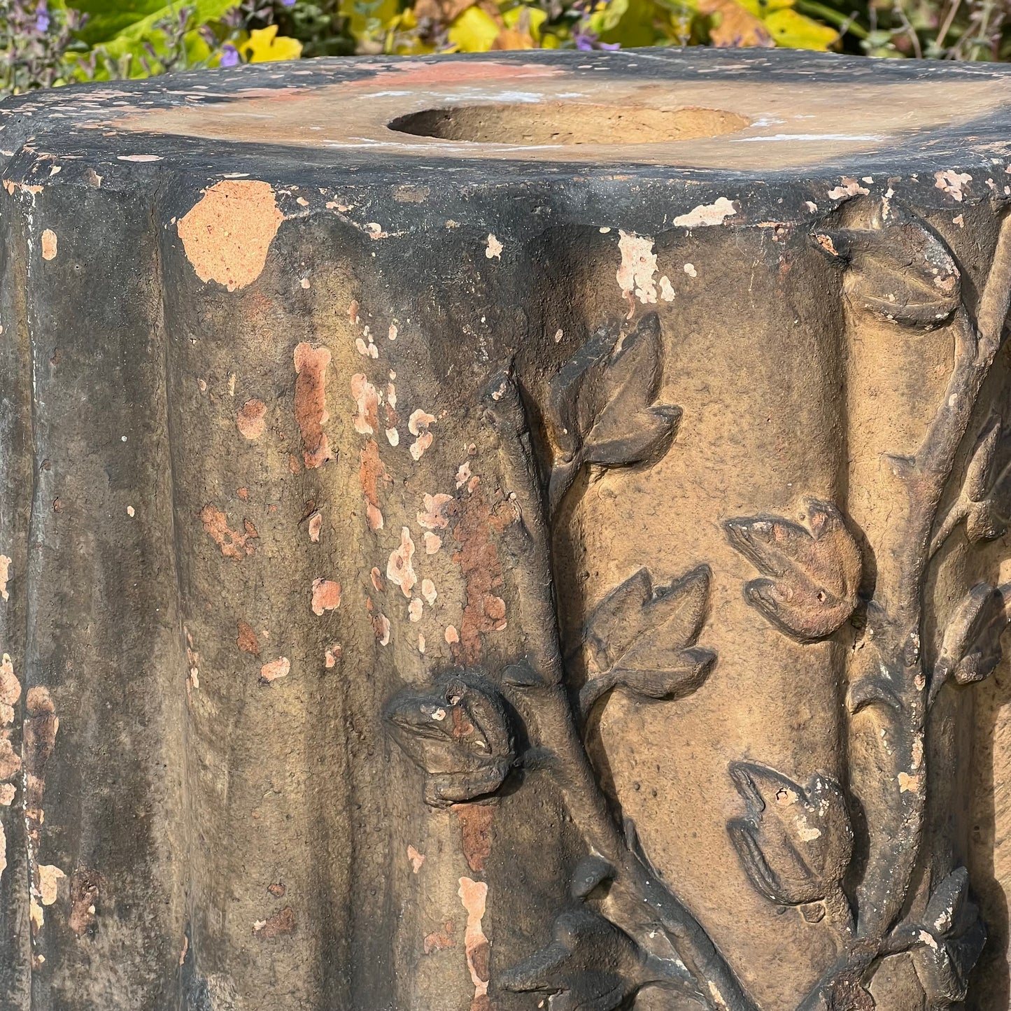 Pair of English Terracotta Tree Stump or Stumpery Pedestals by Gibbs & Canning, Tamworth c.1870