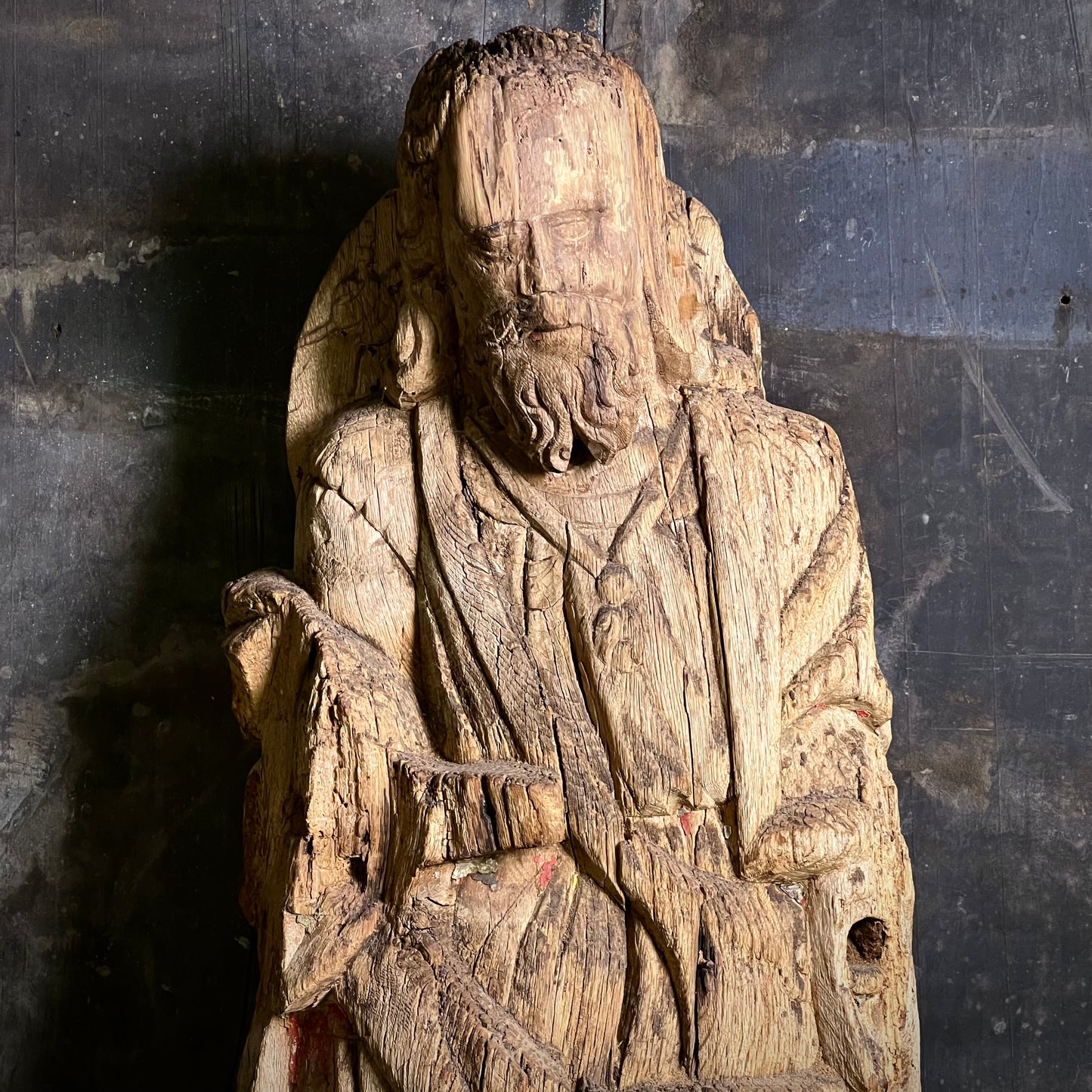 Carved Oak Figure of Saint James the Greater c.1470-1520