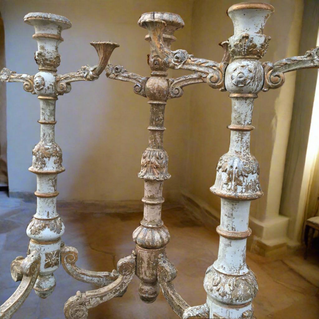 Louis XIV Torchères Candelabra late 17th/early 18th Century
