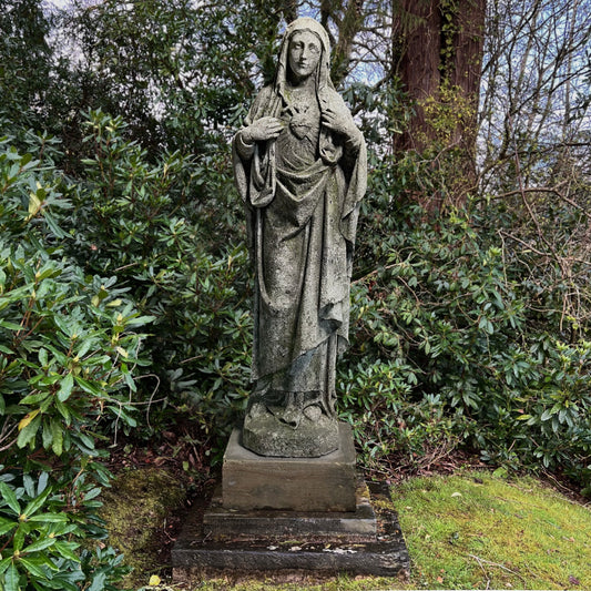 French Limestone Statue of the Madonna c.1780