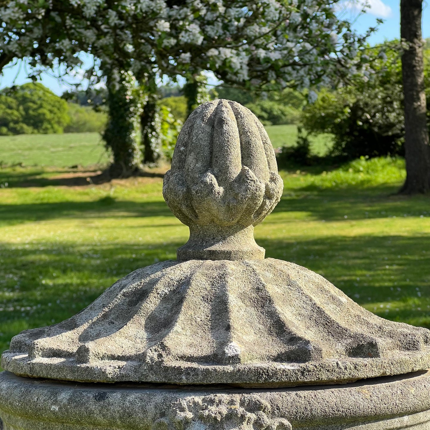 Robert Adam Style Swagged Urn Late 20th Century