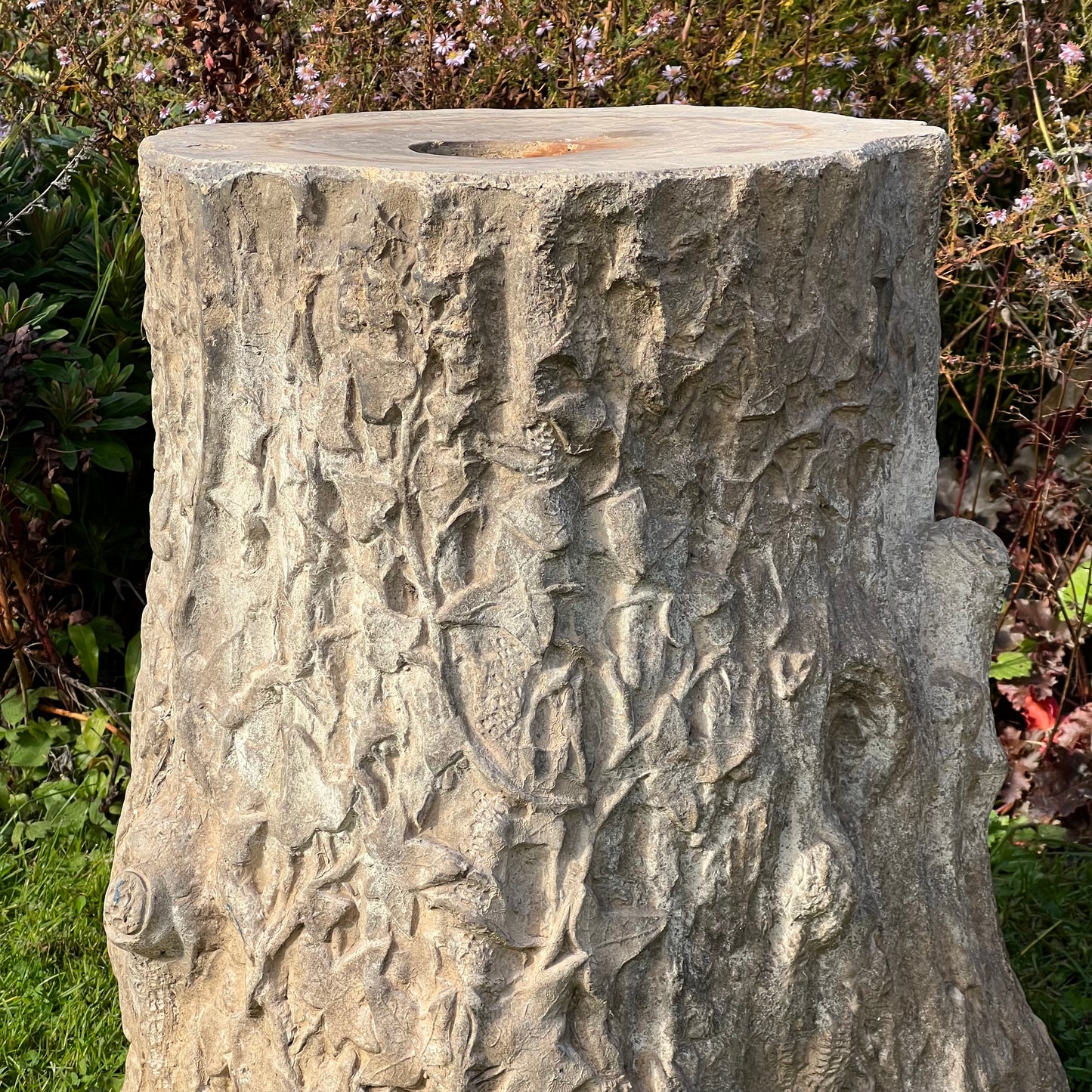 Pair of English Terracotta Tree Stump or Stumpery Pedestals by Gibbs & Canning, Tamworth c.1870