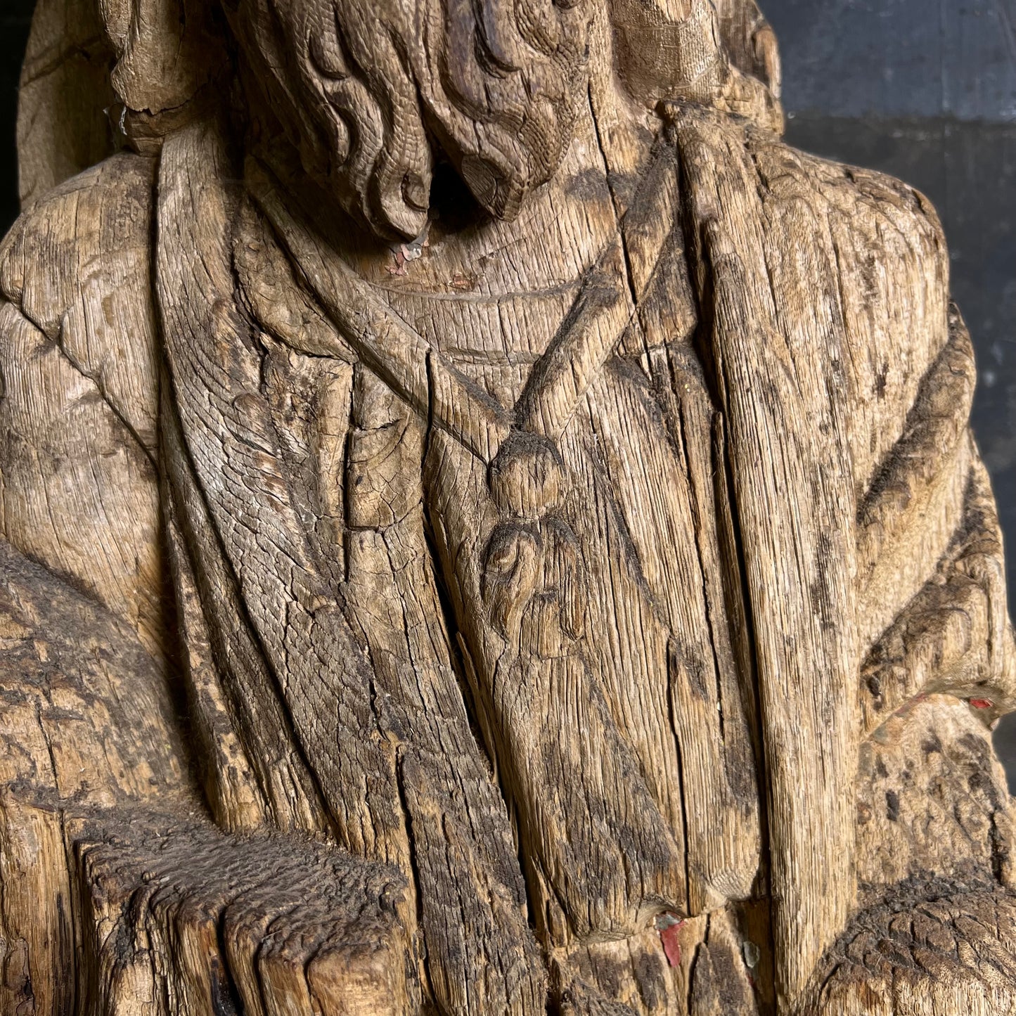 Carved Oak Figure of Saint James the Greater c.1470-1520