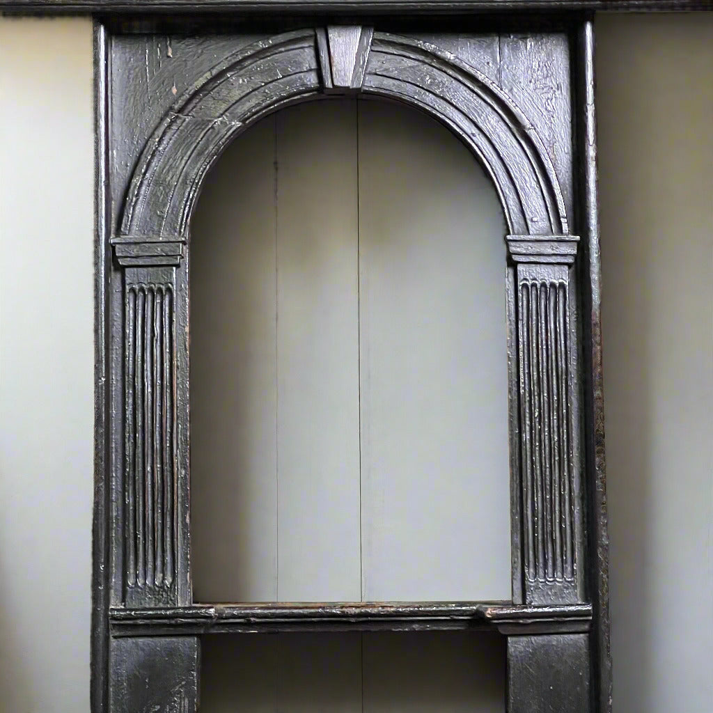 Mid-18th Century Dutch Delft Wall Rack with Original Patinated Paint, c.1740–1760