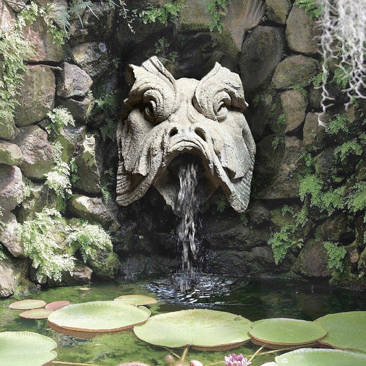 Parisian Louis XV Limestone Carp Fountain Head or Mascaron c.1740