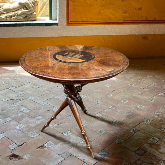 Italian Grand Tour Sorrento Ware Inlaid Occasional Table c.1860