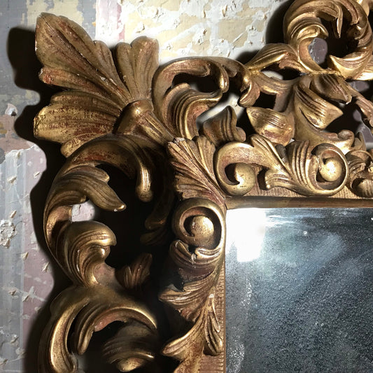 Florentine Carved Gilt Mirror c.1880