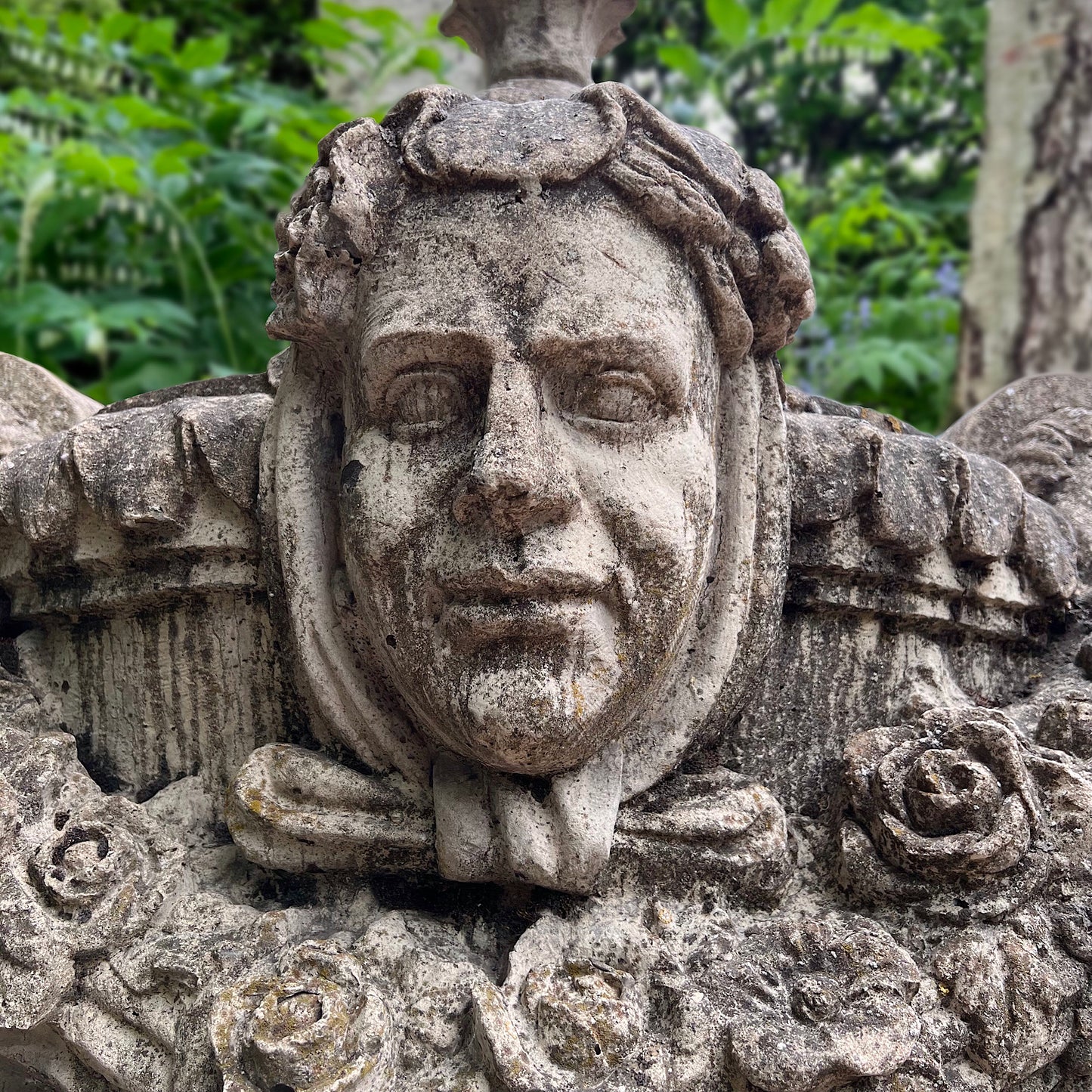 Giant Centrepiece Urn with Gothic Heads