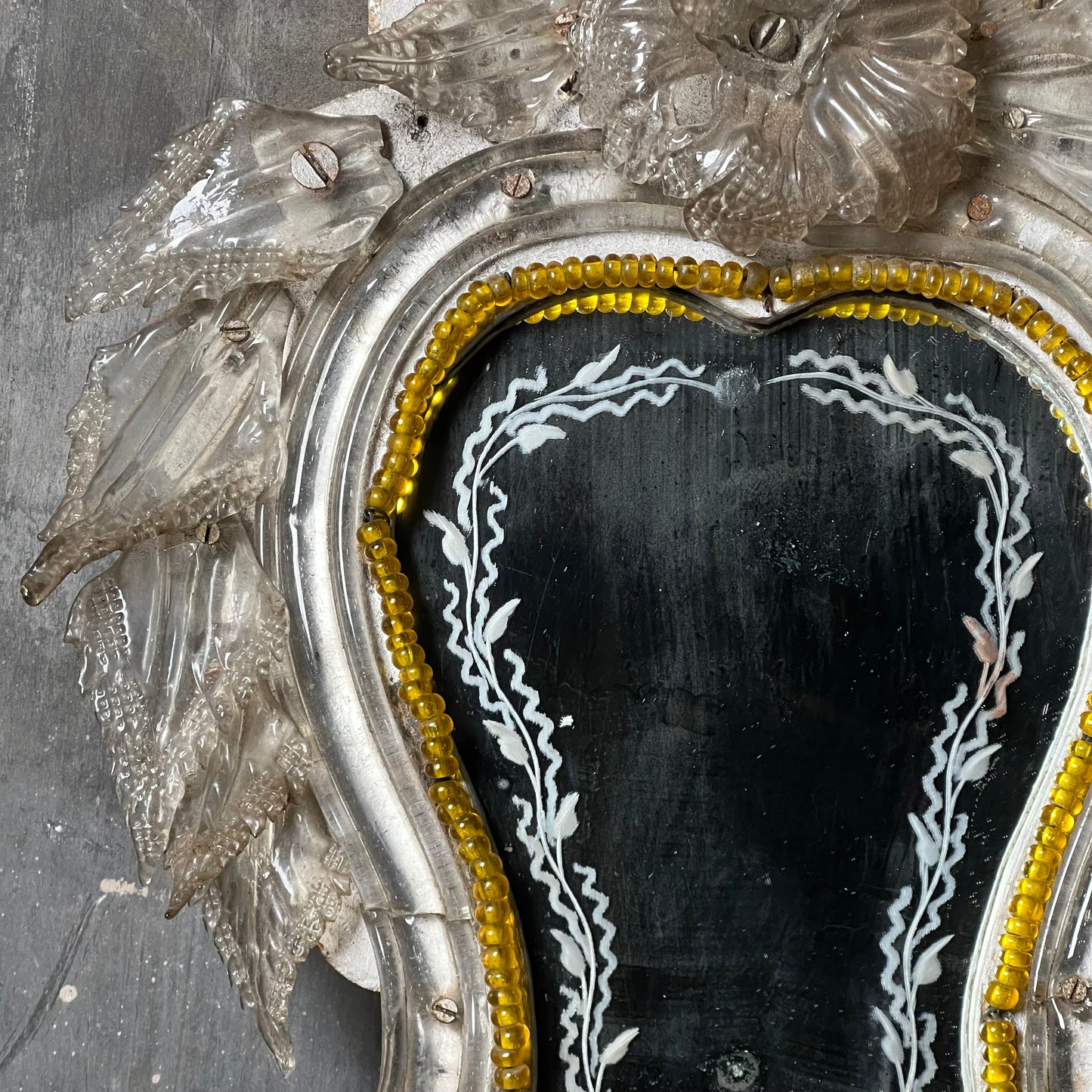 A Pair of Petite Venetian Murano Mirrors c.1890