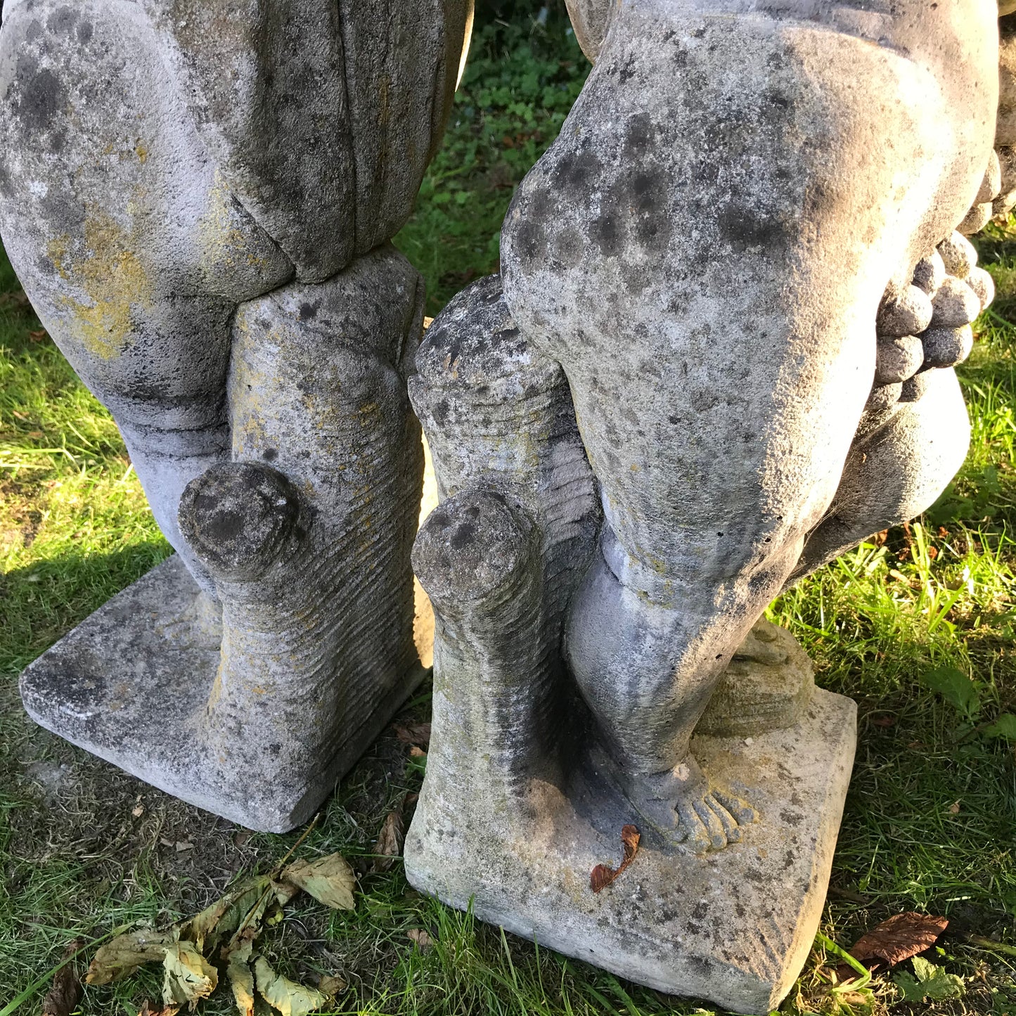 Autumn and Winter Seasons Putti Figures