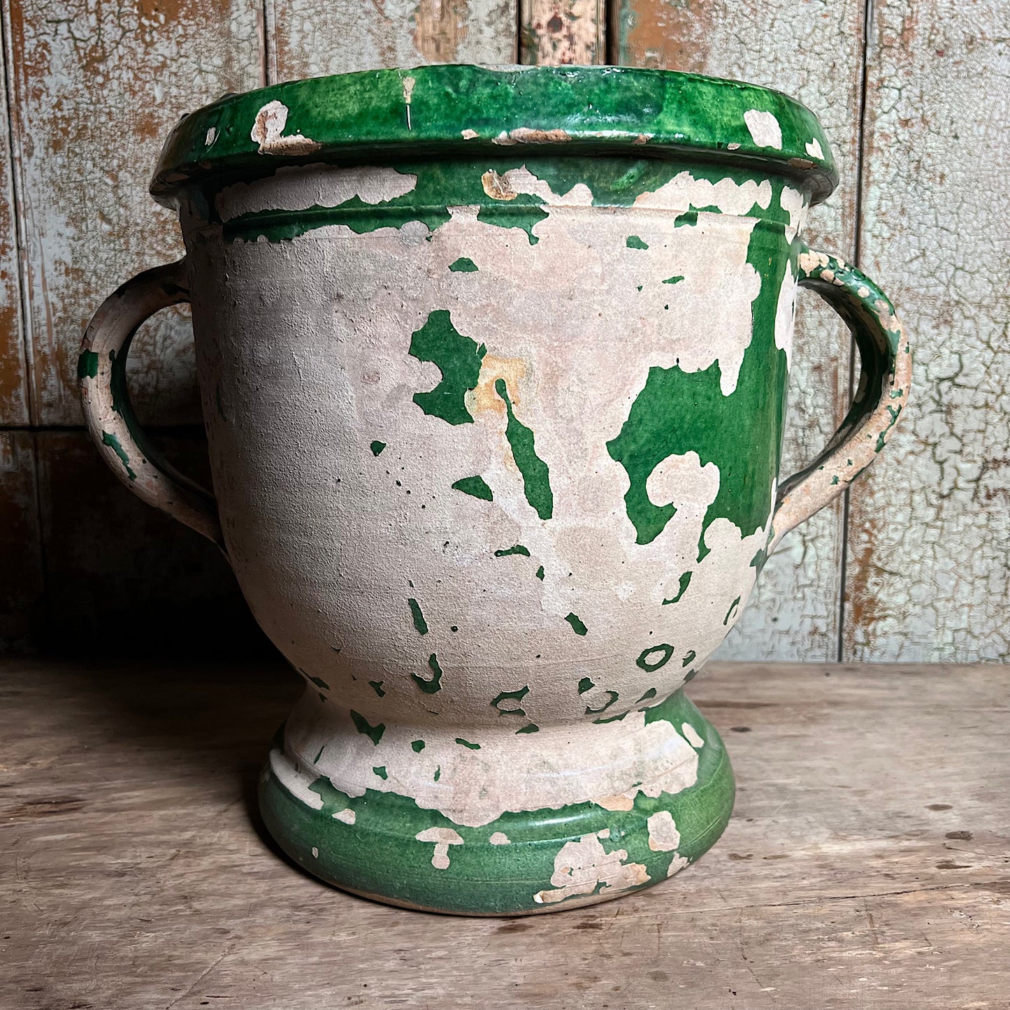 French Glazed Terracotta Castelnaudary Urn/Jardiniere c.1890