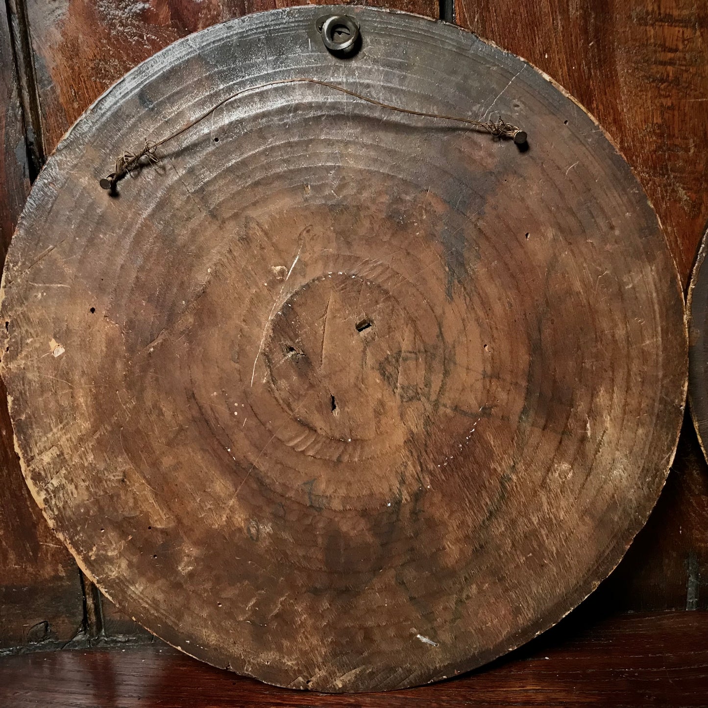 A Pair of Italian School Ebonised Tondos c.1740