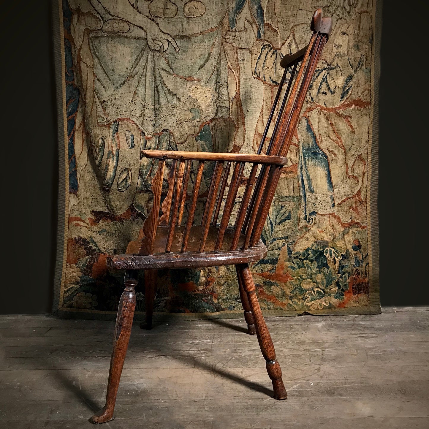 Early Georgian Ash & Elm Windsor Chair c.1760