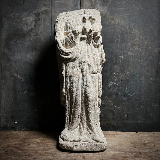 French Limestone Madonna and Child 13th/14th Century