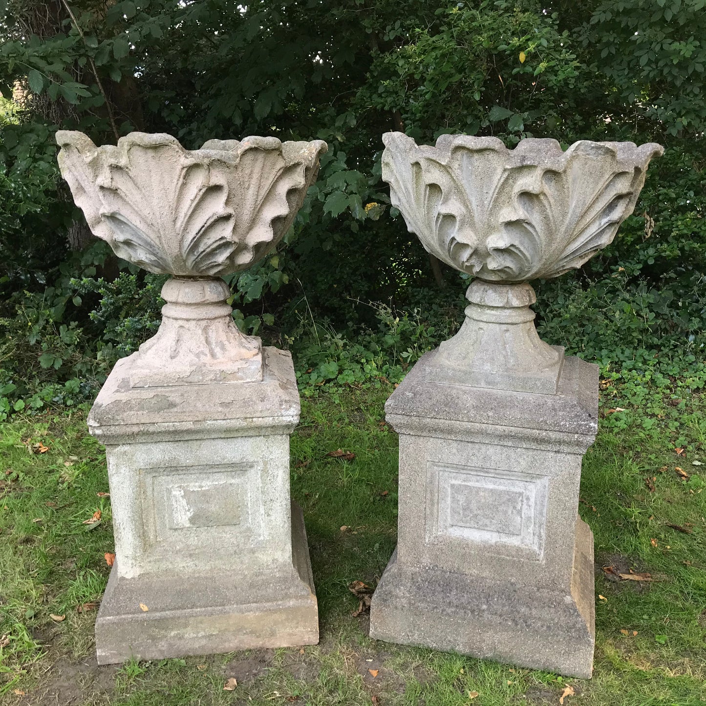 Acanthus Urns with Plinths c.1930
