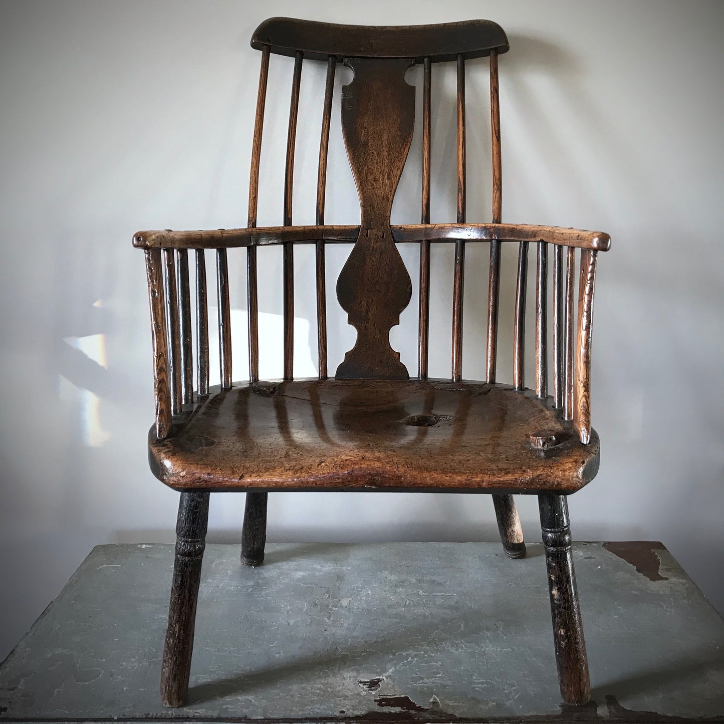 Rare Welsh Comb Back Windsor Armchair c.1780