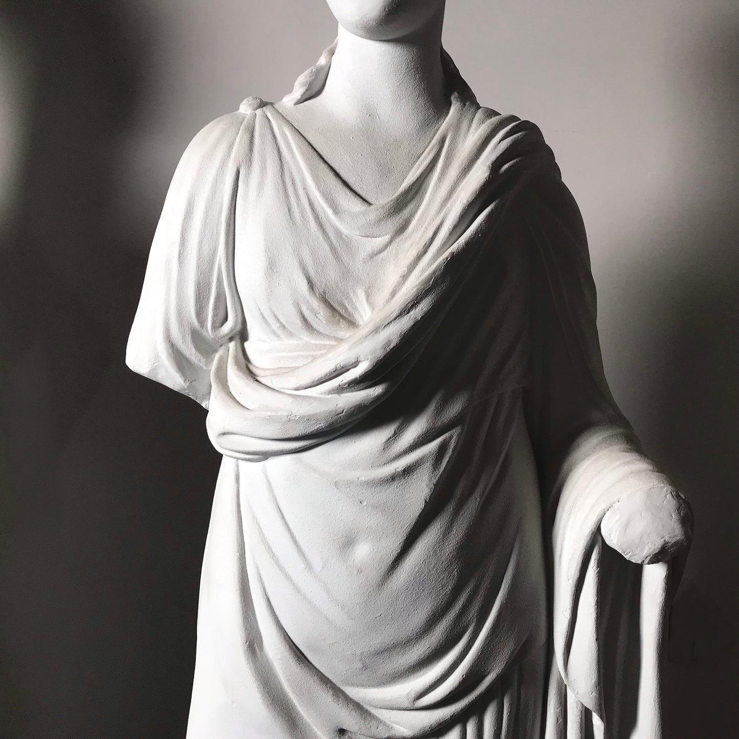 Life-size Regency Humphrey Hopper Plaster Statues of Athena and Demeter from Harewood House c.1815