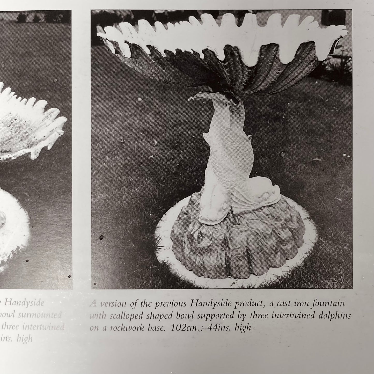 Scalloped Shell and Dolphin Fountain by Andrew Handyside c.1870