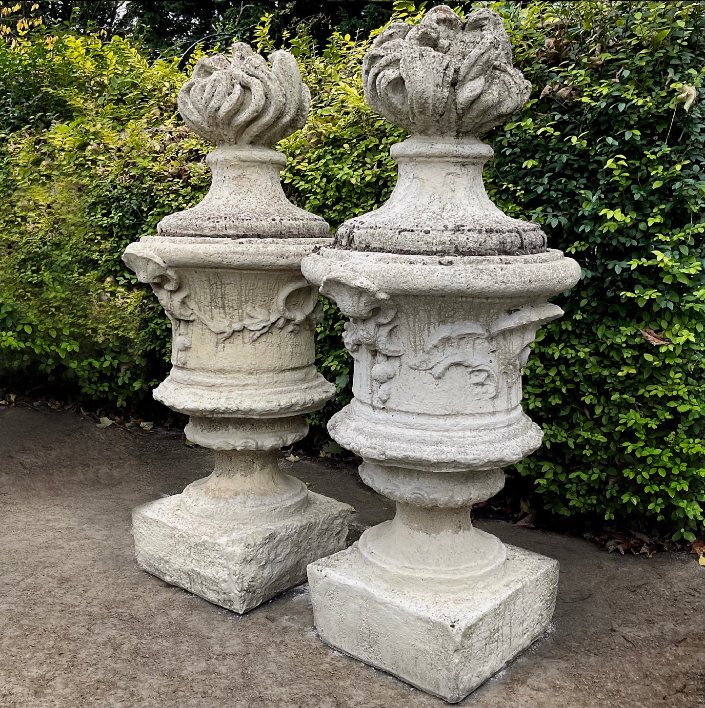 Huge Pair of 'Pots à Feu' (Fire Urns)