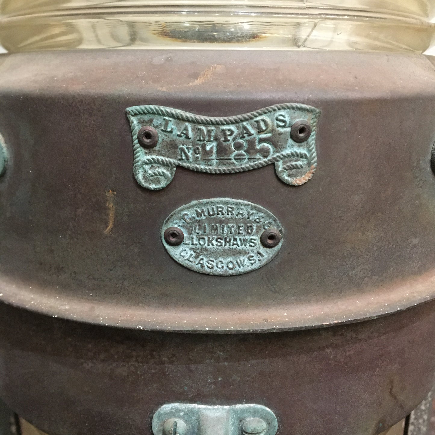 Ships Anchor Lantern by R. C. Murray & Co. c1920