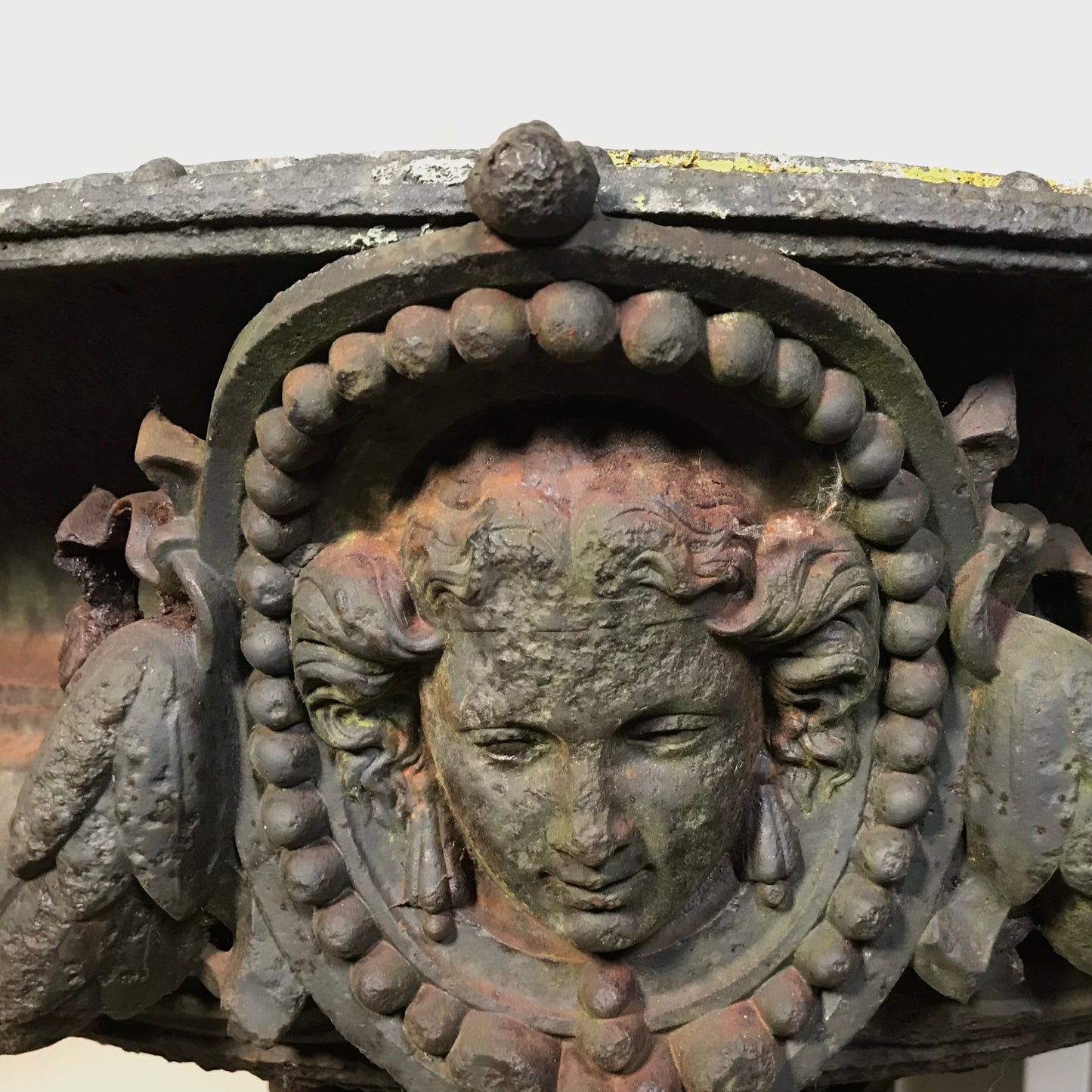 Pair of Grand Scale Cast Iron Urns