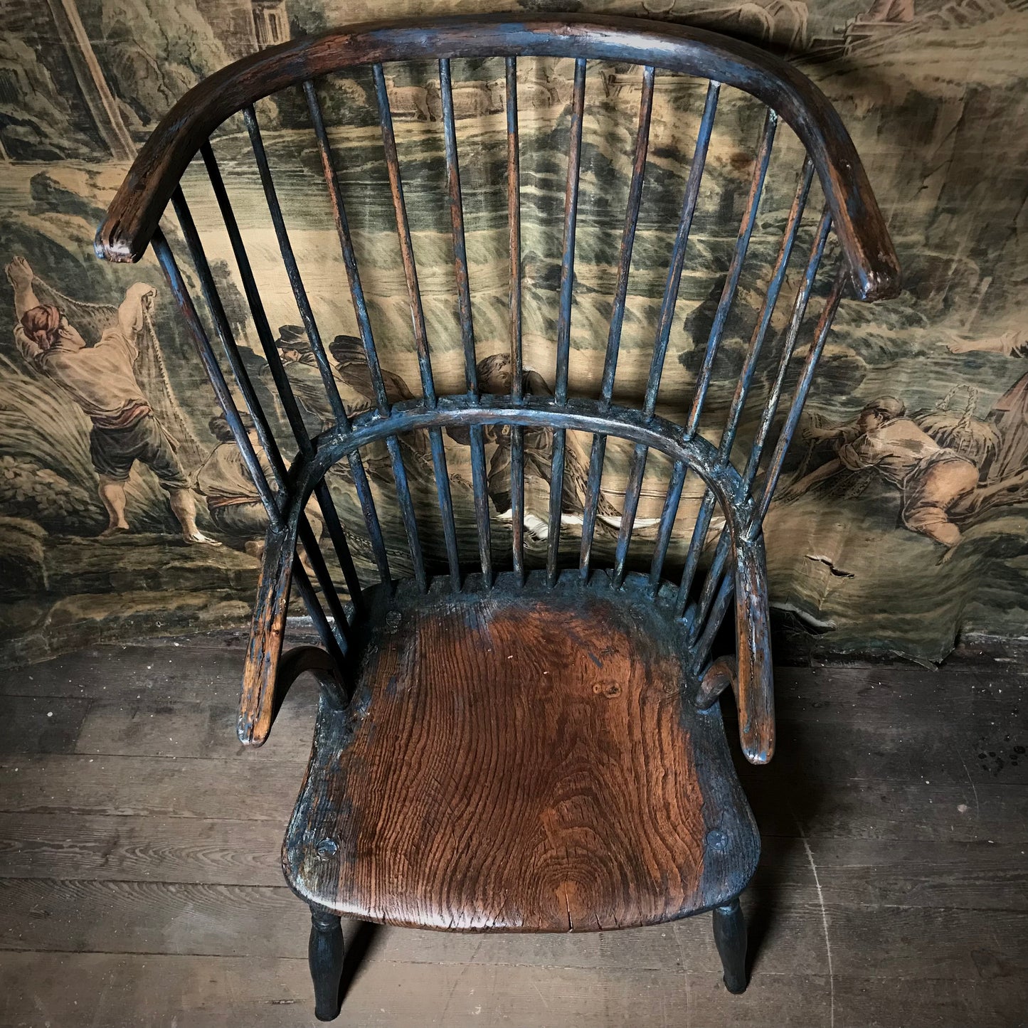 Leicestershire Comb-Back Windsor Armchair c.1780–1800