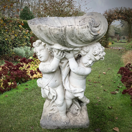French Amorini With Shell Fountain