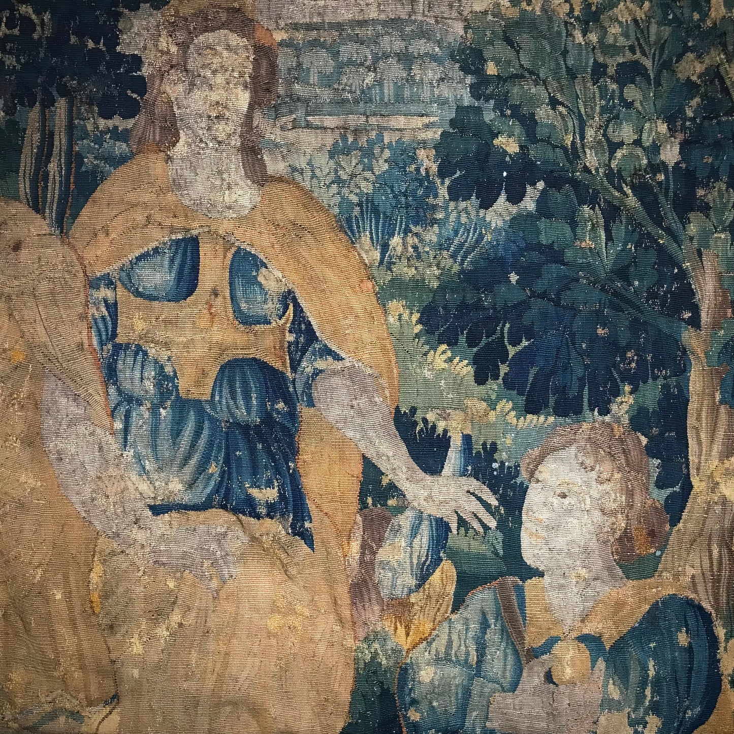 Allegorical Flemish Tapestry with Golden ‘Oniochoe’ c.1650