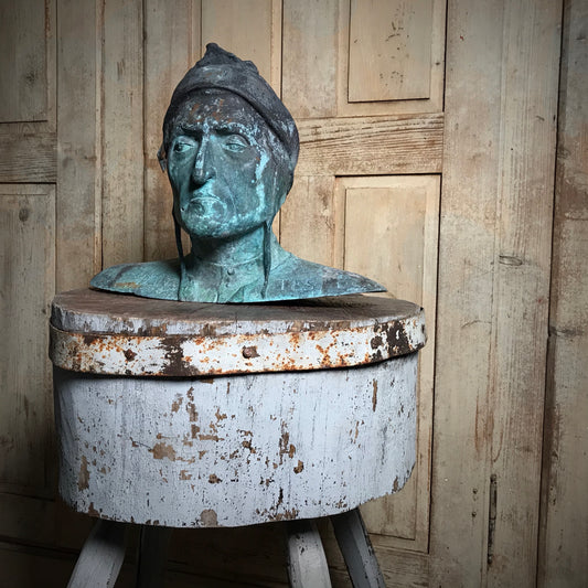 Bust of Dante by Sabatino de Angelis & Fils 19th Century