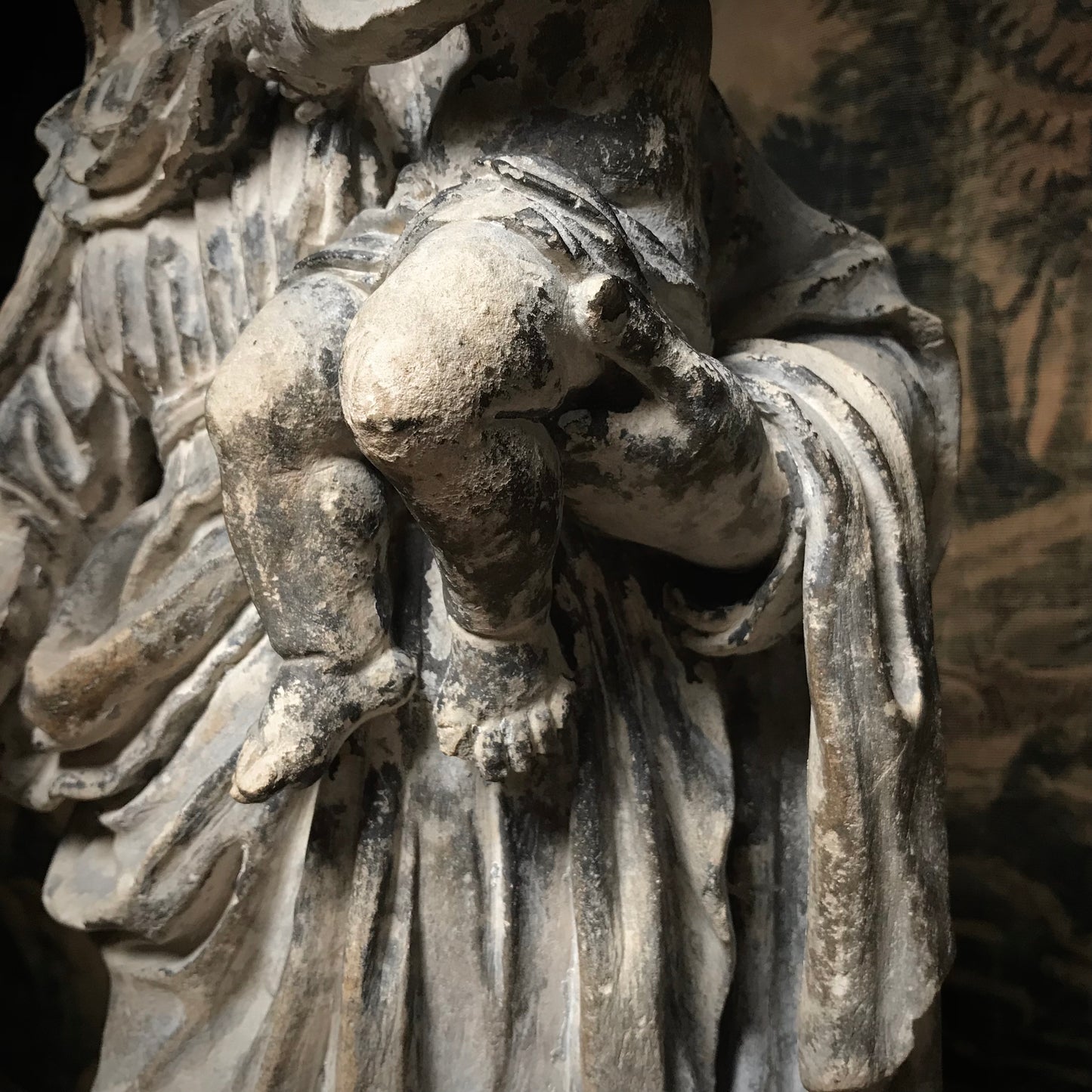 Limestone Virgin & Child Carving c.1640-1660