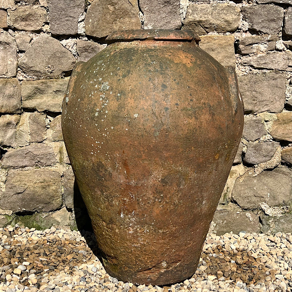 Florentine Terracotta of Impruneta Storage Jar with Paterae c. 17th Century