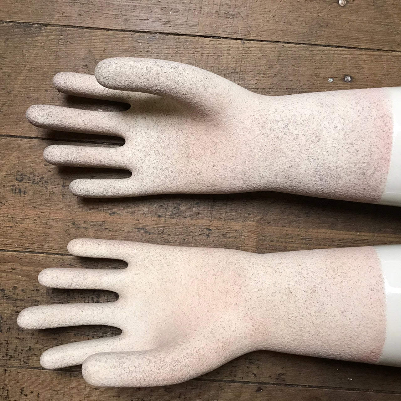1930s Pair of Original Porcelain Glove Moulds