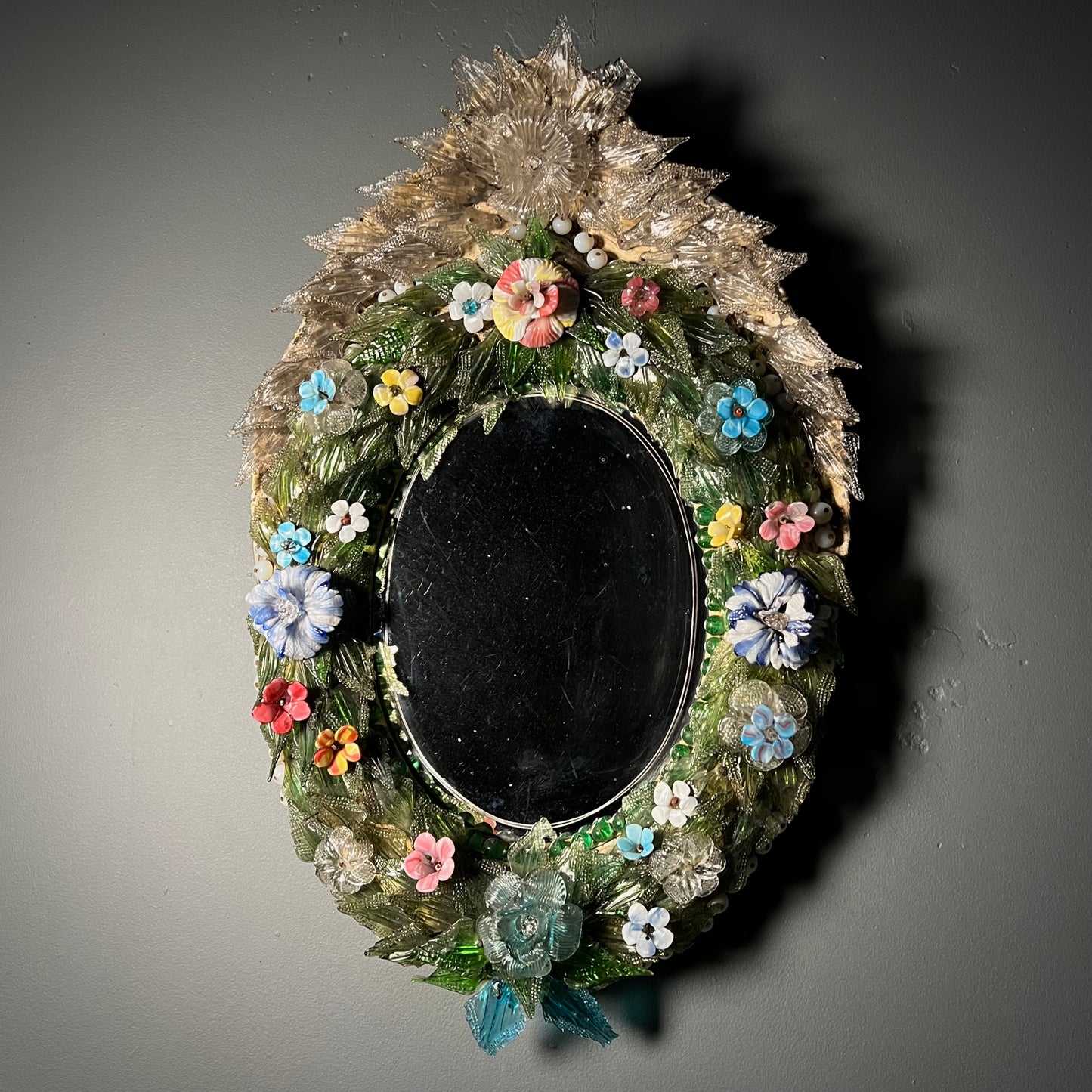 Italian Venetian “Primavera” Murano Mirror c.1860