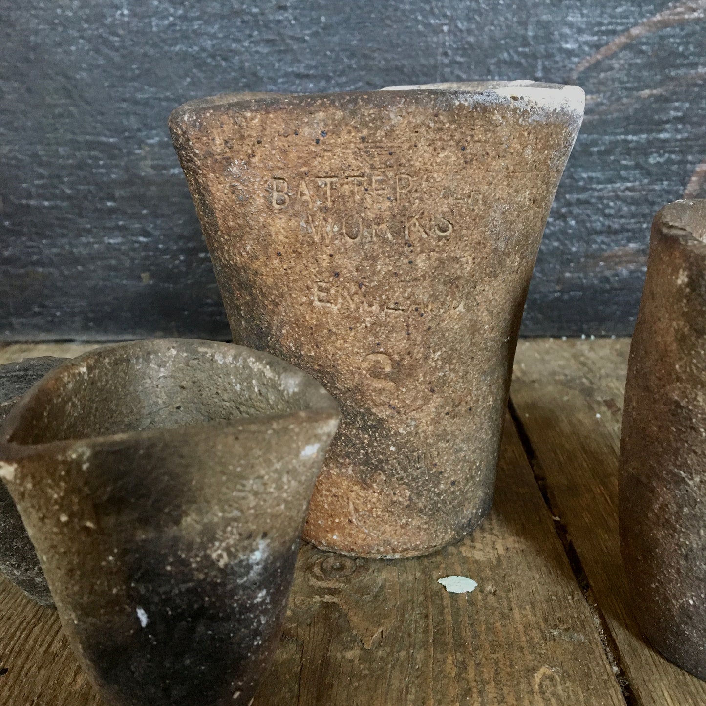 ‘Battersea Works, England’ Foundry Gold Assay Crucible Collection c.1890s