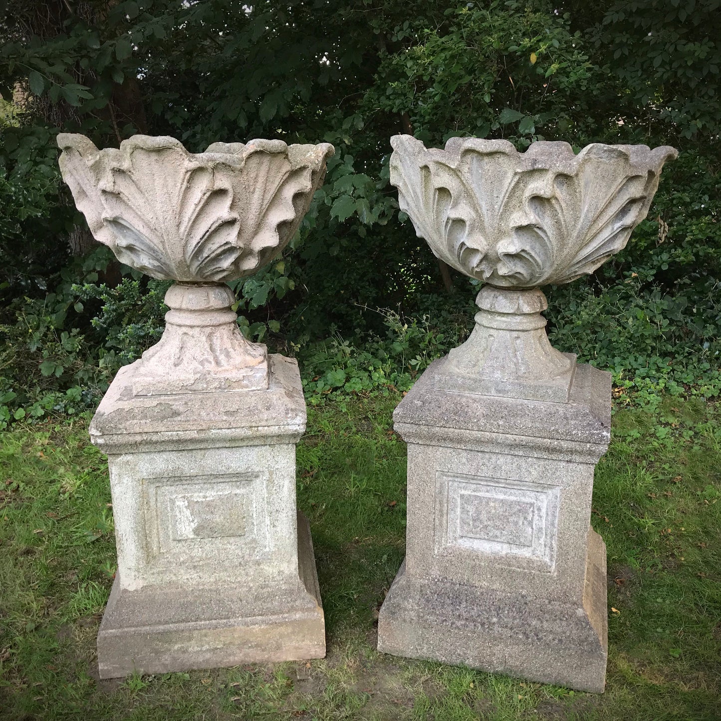 Acanthus Urns with Plinths c.1930