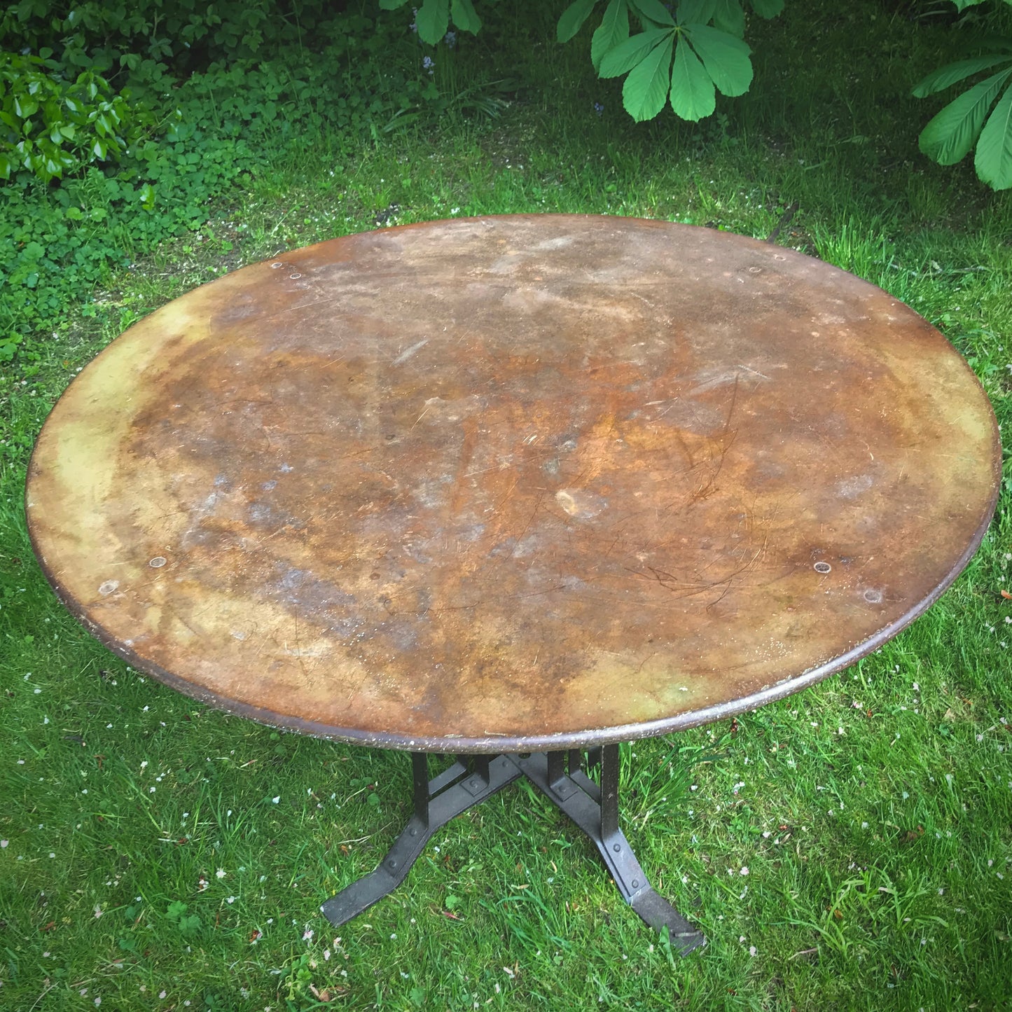 French Architecturally Influenced Garden Table