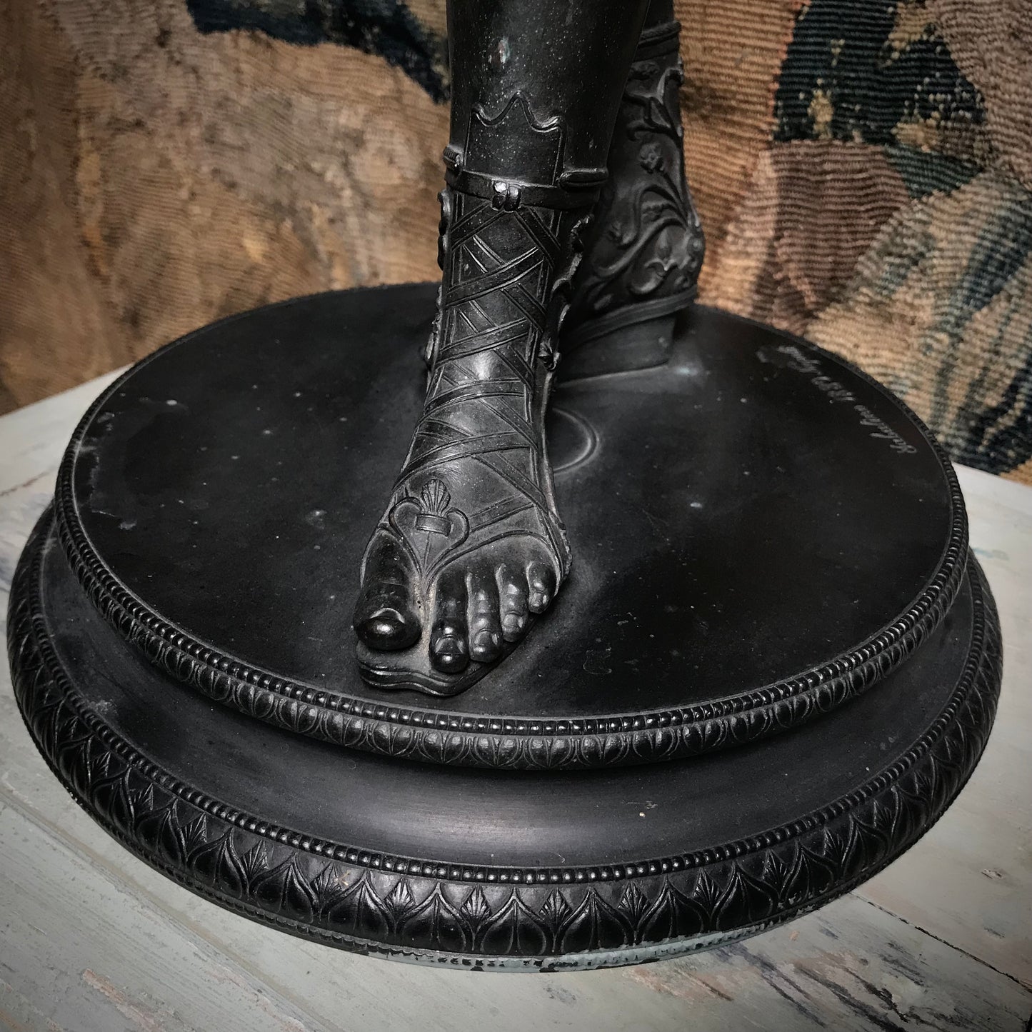 “Narcissus” Bronze by Sabatino de Angelis & Fils dated 1889