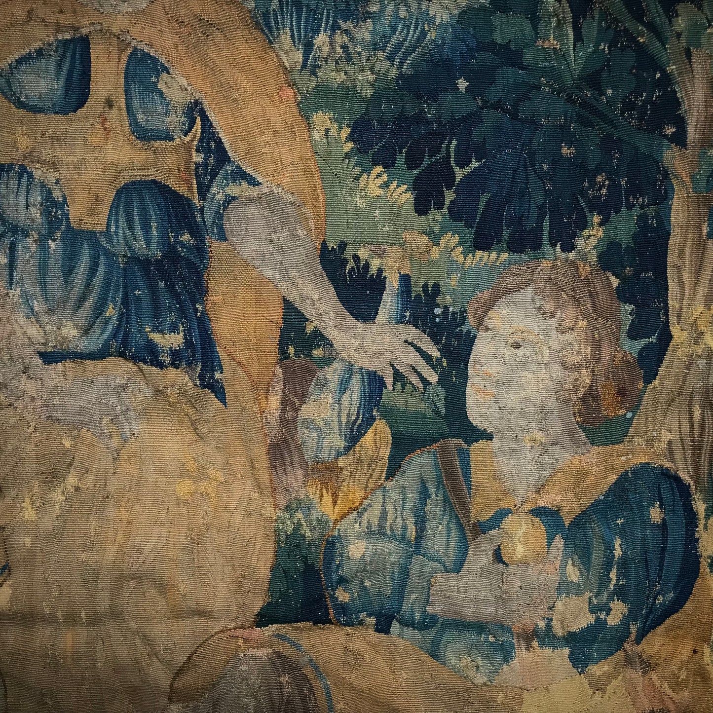 Allegorical Flemish Tapestry with Golden ‘Oniochoe’ c.1650
