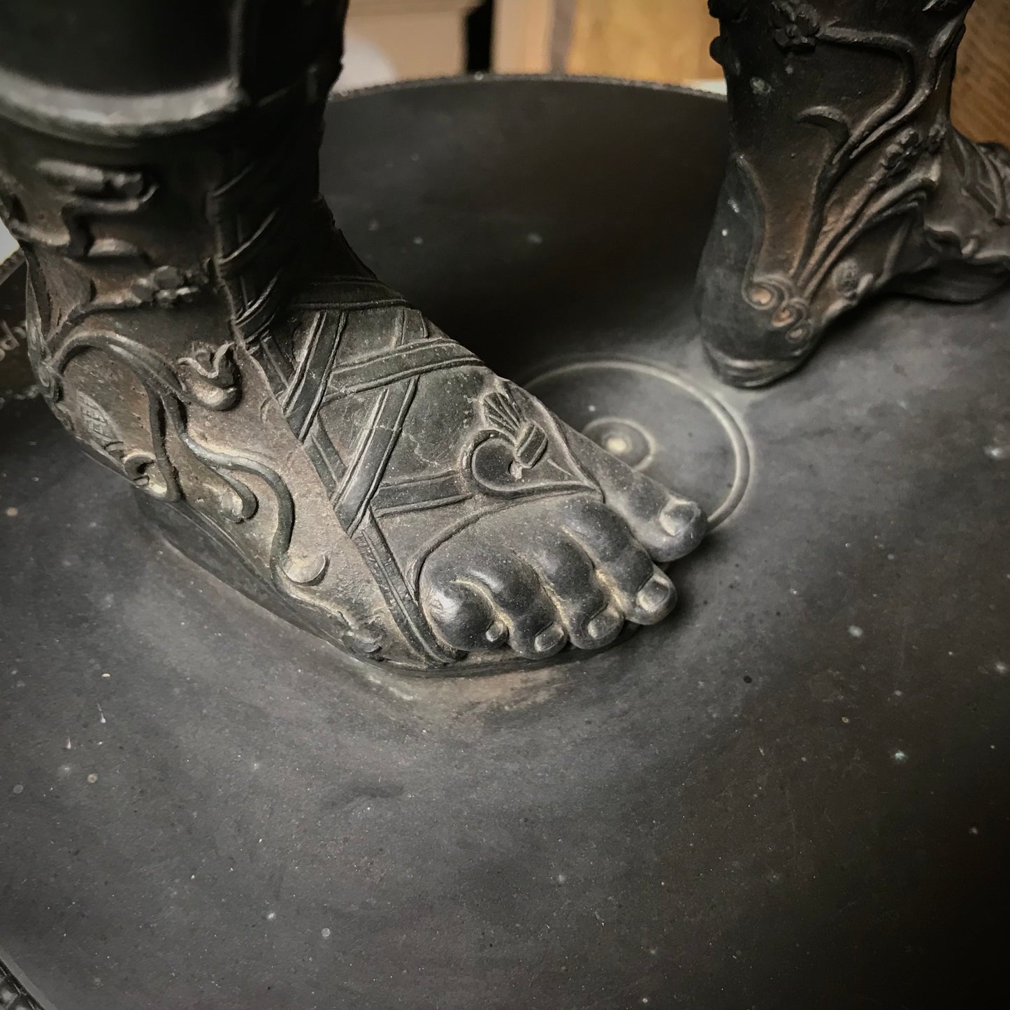 “Narcissus” Bronze by Sabatino de Angelis & Fils dated 1889