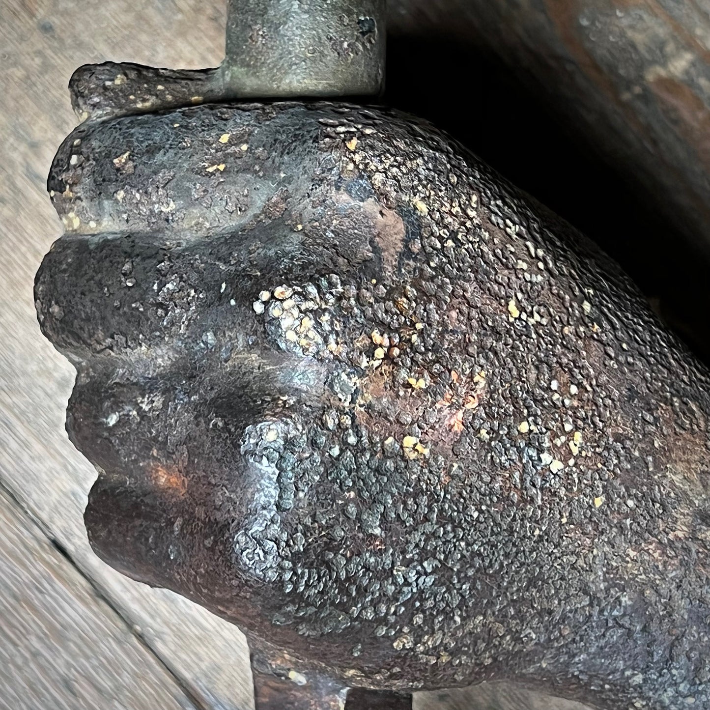 Italian Cast Iron St Peter’s Key Door Knob 19th Century